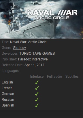 Naval War: Arctic Circle Steam - Click Image to Close